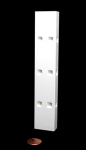 Playmobil System X White Double-Width Column Wall w/ Smooth Side - Picture 1 of 2