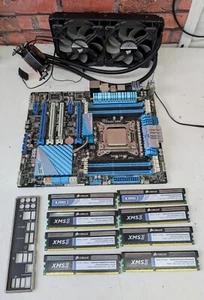 ASUS P9X79 PRO with i7-3820, 28GB RAM, Corsair H100X - Picture 1 of 10
