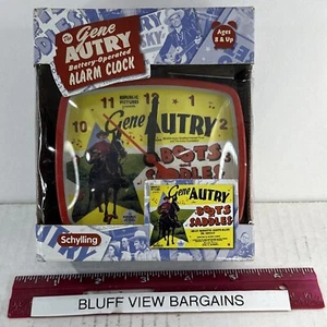 Vintage Gene Autry Alarm Clock Schylling Product in Box - Picture 1 of 4
