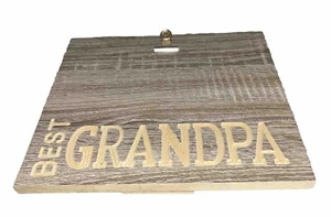 WALL DECOR PHOTO HOLDER CLIP BEST GRANDPA BRAND NEW 10x9 - Picture 1 of 4