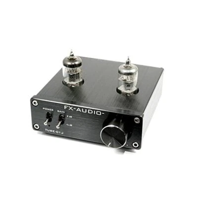 FX-AUDIO- TUBE-01J Tube Preamplifier Line Amplifier NFJ Original Model Black JP - Image 1 of 4