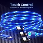 1M 2M Magnetic LED 3 in 1 Charger Cable Lead For Apple iPhone iPad/TypeC/Micro