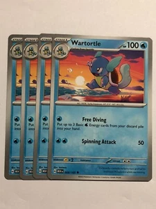 Pokemon Card 151 4x Playset Wartortle 008/165 Near Mint - Picture 1 of 1