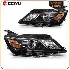 Headlights Assembly For 2014-2020 Chevy Impala Black Housing Left+Right Pair