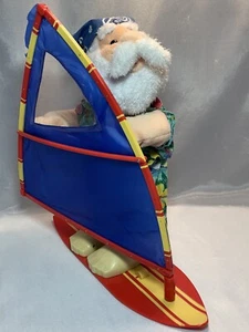 DEPT 56 Tropical Wind Surfing Santa 14 Zoll Weihnachten Plüsch mit tanzendem Gesang - Bild 1 von 8