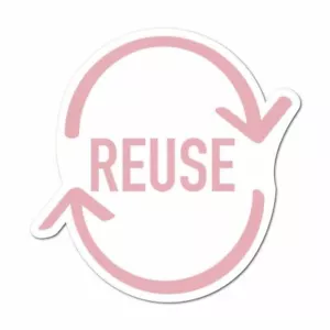 Reuse Sticker Decal Reuse Recycle Environment Eco Friendly Funny - Picture 1 of 5