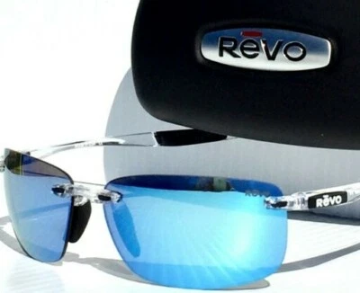 NUEVO* REVO DESCEND N TRANSPARENTE con Lente POLARIZADA Azul Gafas de Sol 4059 09 BL Foto 1 de 4