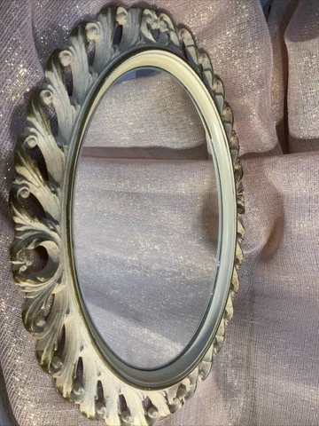 Vintage MCMLXV Syroco Hollywood Regency Mirror Wall Vanity Table Top Tray *F Cover