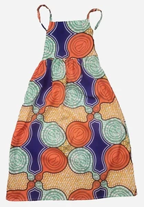 Girls African Mandala Halter Dress Back String Tied Size 6-7 - Picture 1 of 5
