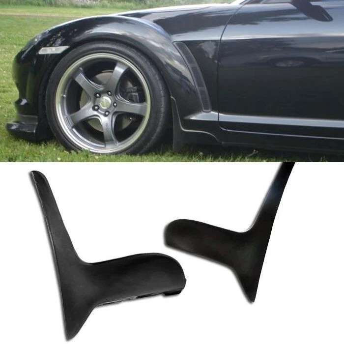 PARA 04-10 MAZDA RX8 RX-8 PLÁSTICO PINTADO POLIURETANO GUARDABARROS DELANTERO CUARTOS Foto 1 de 1