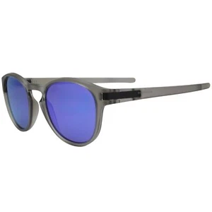 Oakley Custom Latch Matte Grey Ink Violet Iridium Mirrored Lens Mens Sunglasses - Picture 1 of 1