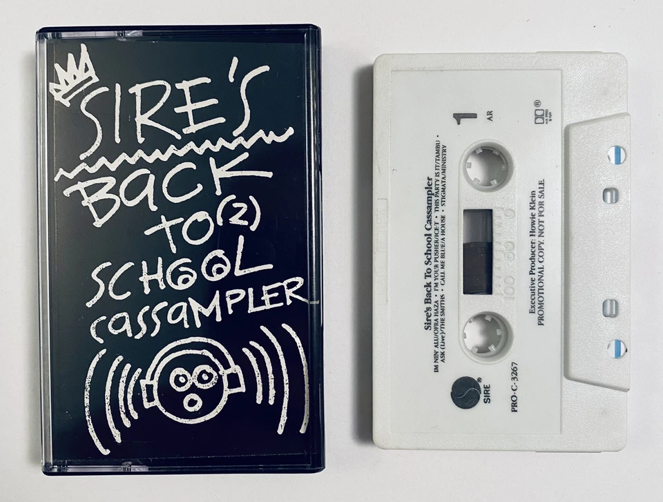 Sire's Back To School Cassampler Cassette Tape TESTED Smith’s Ice T Ministry OOP - Image 1 of 4