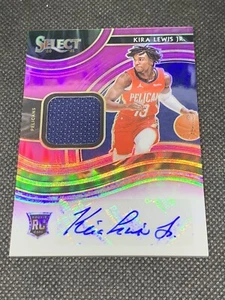 2020-21 Panini Select KIRA LEWIS JR #20/99 Jersey Auto RC #RJA-KIR Rookie - Picture 1 of 2