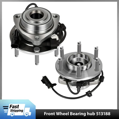 Front Pair Wheel Hub Bearing Assembly For 2002-2009 GMC Envoy Chevy Trailblazer Foto 1 de 4