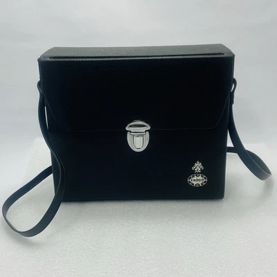 Estuche de transporte de binoculares TASCO vintage solamente - Hecho en Japón - Negro Foto 1 de 4