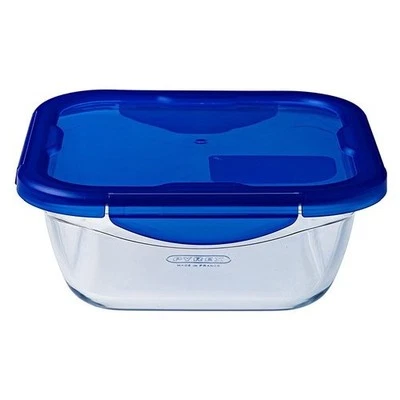 Contenitore alimenti Pyrex 286PG00/7346 Cook & Go ermetico trasparente con blu - Immagine 1 di 2
