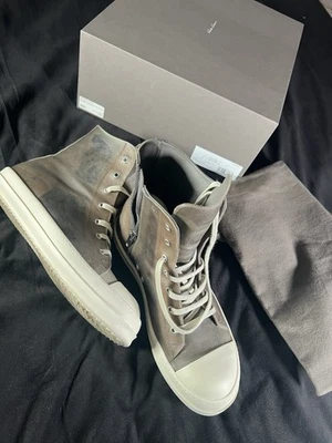 Rick Owens Transparent Apparition Leather High Ramones Size 45 SS 25 Hollywood - Image 1 of 4