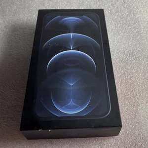 Apple iPhone 12 PRO MAX  EMPTY BOX ONLY ** No phone included ** Black & Blue Box - Photo 1 sur 6