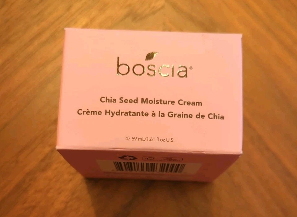 Crema hidratante de semillas de chía Boscia 1,61 oz / 47,59 ml | Nueva caja abierta | Hidratante vegana Foto 1 de 4