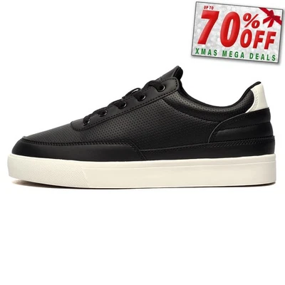 Loyalty and Faith Jarrod Mens Classic Retro Designer Fashion Trainers Black - Image 1 of 4