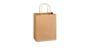 GreenyGreen Paper Bag - 100 Piece, Brown Perfect Quality 💯 Authentic - Picture 1 of 3