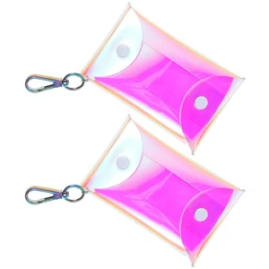  2 Stück Schmuck Aufbewahrungstasche kleine leichte Handtasche Schlüsselanhänger Etui - Bild 1 von 12