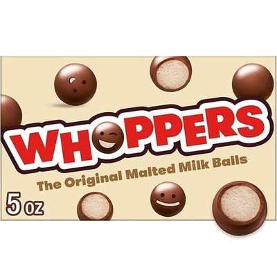 Bolas de leche malteadas de chocolate WHOPPERS, 5 onzas (1 caja) Foto 1 de 4