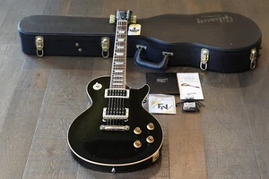 2010 Gibson Custom Shop Les Paul Axcess Standard Stoptail Black Ebony + COA OHSC - Picture 1 of 22