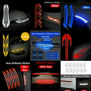 Reflective Warning Safety Car Door Bumper Wheel Handle Truck Sticker Tape Decal - Imagen 1 de 52