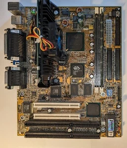 Gigabyte GA-6EMMP Slot 1 Motherboard for Pentium II / Celeron with CPU and RAM - Afbeelding 1 van 8
