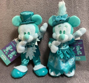 Tokyo Disney Resort Mickey & Minnie Halloween Plush Badge Haunted Mansion Japan - Picture 1 of 7