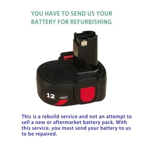 Rebuild service for skil 120BAT,246702,246703,246802,248404 12V Battery Rebuild - Picture 1 of 1