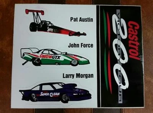 RARE VINTAGE 70-80's "CASTROL VICTORY TOUR JOHN FORCE PAT AUSTIN DECAL STICKER" - Imagen 1 de 1