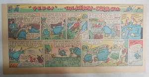 Pepsi Cola Cops Ad: Pepsi and Pete by Jack Marrow ! from 1944 7.5 x 15 inches - Picture 1 of 2