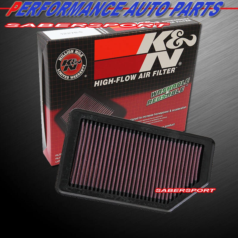 Filtro de entrada de ar K&N 33-2472 para 2012-2017 Hyundai Veloster Accent Kia Soul Rio - Imagem 1 de 1