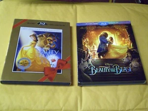 (2) Disney Beauty and the Beast Blu-Ray/DVD Lot: Original & Live w/Slipcovers - Picture 1 of 1