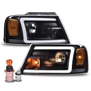 Projector LED DRL Headlights Assembly For 2004-2008 Ford F150 F-150 Headlamps - Picture 1 of 10