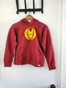 Gap Sweater Kids Maroon Hoodie Marvel Iron Man Sweatshirt Boys L (10) - Picture 1 of 8