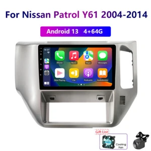 Wireless Carplay 4-64G Android For Nissan Patrol Y61 2004-14 Car Radio GPS Wifi - Picture 1 of 16