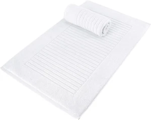 Classic Turkish Towels CTT - 2 Piece Bathroom Rugs Set, 100% Cotton Bath Mats, C - Picture 1 of 12