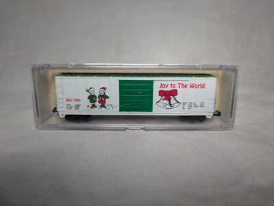 Bev-Bel 10057 50' Evans Single Door Box Car Joy to the World BEV 1995 - Image 1 of 4