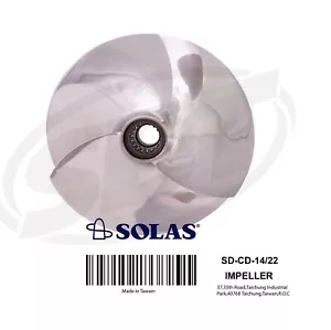 Solas Impeller for Seadoo SD-CD-14/22 GTX XP SPX GS GSI GTI GTS 140mm Pump Size - Picture 1 of 4