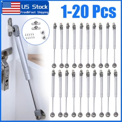 1-20X Bisagra de Puerta Gas Resorte Puntal Soporte Amortiguador Elevador Gabinete de Cocina Hidráulico 100N Foto 1 de 4