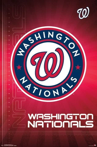 Washington Nationals Logo Poster 22 x 34 Cover