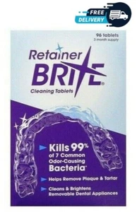 Retainer Brite | 96 Cleaning tablets  | SEALED BOX - Picture 1 of 8