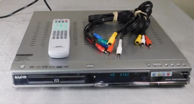 SANYO DRW-500 SLIM DVD RECORDER/PLAYER With REMOTE Tested Used - Image 1 of 4