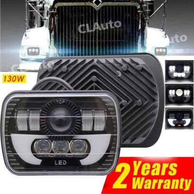 For International Harvester 9900 9200 9400i 4700 4800 7x6inch Led Halo Headlight - Image 1 of 4
