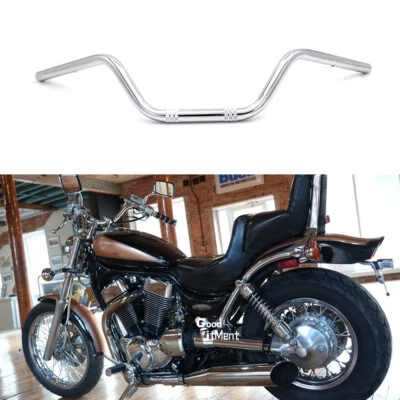 Para Suzuki Intruder 1400 Moto 1" Rastreador Manillar Barras de Arrastre Negro Mate Foto 1 de 4