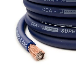 0 GAUGE CCA BLUE POWER CABLE 0 AWG COPPER CLAD ALUMINIUM WIRE PER METRE - Picture 1 of 2