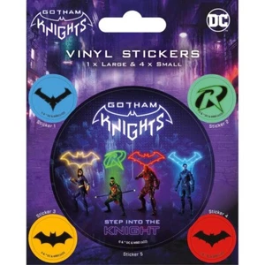 Vinyl Sticker / Aufkleber-Set GOTHAM KNIGHTS - Step Into The  1x7,5 4x2cm PS7504 - Picture 1 of 1